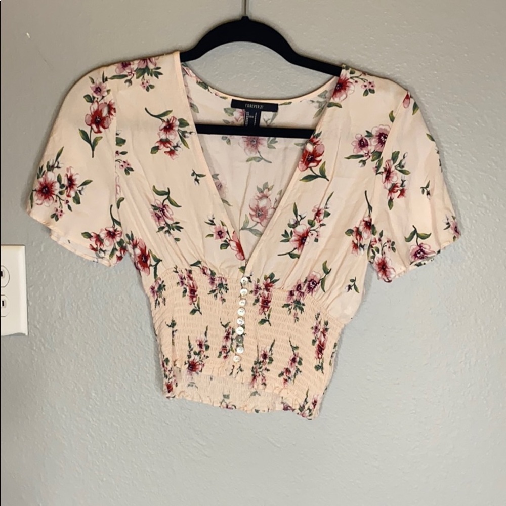 Floral crop top